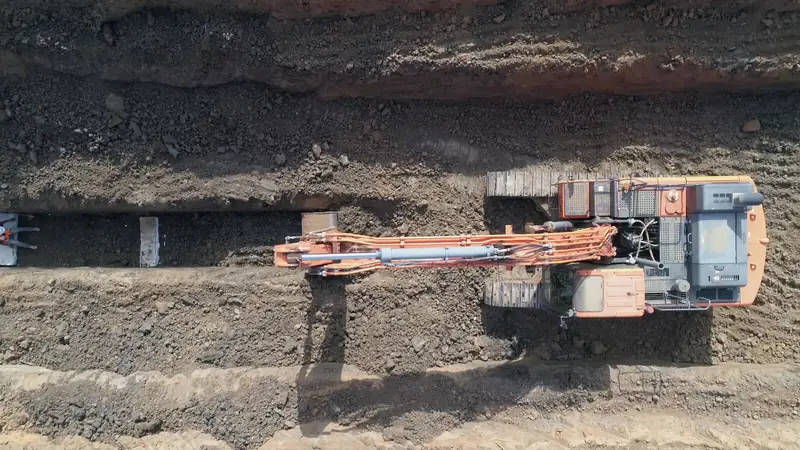 Borrigg vid bergsprängning